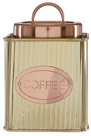 Premier Housewares 507390 Coffee Canister, Stainless Steel