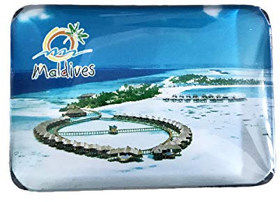 3D Malediven Kühlschrank Kühlschrankmagnet Kristall Glas Magnet Handmade Tourist Travel Souvenir Sammlung Geschenk Whiteboard Magnetischen Aufkleber Dekoration