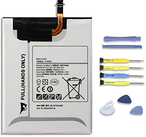 K KYUER EB-BT280ABE Tablet Batería para Samsung Galaxy Tab A 7.0 Inch 4G LTE SM-T280 SM-T280N SM-T285 SM-T285N SM-T285YD SM-T285M SM-T287 Series EB-BT280ABA GH43-04588A 3.8V 4000mAh 15.2Wh with Tools