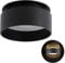 SSC-LUXon LED Deckenstrahler Sudara mit indirektem Licht inkl. LED 4W warmweiß 230V - Einbau Design Spot Leuchte schwarz rund