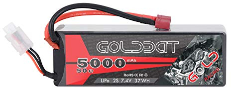 GOLDBAT 5000mAh 7.4v 2S 50C Pacco batteria LiPo con spina Deans per Rc Car Truck RC Boat Wing RC Car Rock Crawler Aereo Elicottero