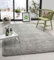 the carpet Green Velvet Wohnzimmer Öko Teppich, Hochflor besteht aus 100% recyceltem Polyester, Langflor, Luxuriöse Felloptik, Kuschelig Weich, Grau, 80 x 150 cm