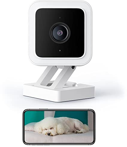 WYZE Cam v3 Baby Monitor with Camera and Audio, UK 3Pin Plug, Home Security Camera for Pet Dogs & Cats Nanny Elderly Monitoring, Works with Google Home IFTTT