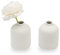 Set of 2 Ceramic Vase for Flower, Small Decorative Flower Vase Set for Home Decor, Living Room, Table, Kitchen, Wedding, Office, White