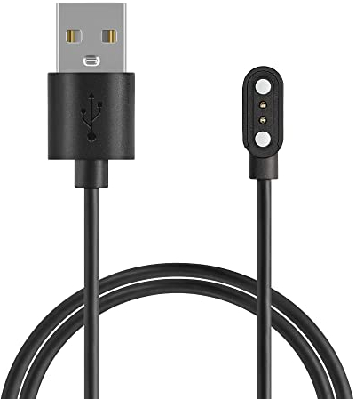 kwmobile USB Kabel Charger kompatibel mit Blackview X1 (Number B00101) / X2 Smartwatch Ladekabel - Smart Watch Ersatzkabel - Fitnesstracker Aufladekabel in Schwarz
