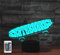 SUPERRUIDALONG 3D Skateboard Fernbedienung 16 Farben Nachtlichter Illusion Acryl LED Tischlampe Nachttischlampe