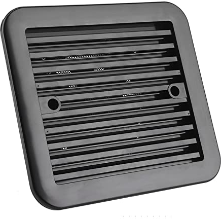 RV Side Vent Fan, 12V 4W 3000 r/min Air Vent Ventilation Exhaust Fan Cooling Exhaust Fan, Dustproof Motorhome Roof Vent Fan with Shutters, Brushless Motor, for Trailer Boat Marine Yacht SUV ATV