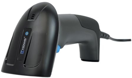 Professioneller Barcode Scanner HD580 HDWR für 1D/2D QR Code, automatischer Codeleser, Kabelgebundes Barcode-Lesegerät