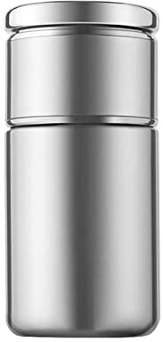 Botella Agua Acero Inoxidable Botella Gimnasio Deporte Garrafa Adultos Termo Cafe Para Llevar Taza Termica Termo Pequeño Para Cafe Separación Del Agua Del Prueba De Fugas Portable (silver,300mL)