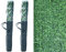PAL | Seto Artificial Decorativo Ignífugo | 3m Largo x 1m Alto, Verde | 90 Varillas, (2- Rollos 3x1m)