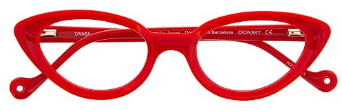 DIDINSKY Gafas de Lectura o Presbicia Graduadas Anti bluelight Anti Luz Azul para Hombre y Mujer. Montura de Acetato y Cristales Anti-reflejantes. 4 colores y 6 graduaciones – DIVASA (Cherry, 0.00, x)