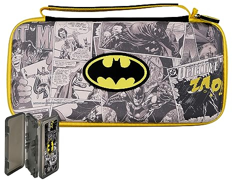 FRTEC – Trage- und Aufbewahrungstasche, offiziell von DC lizenziert, Premium-Tasche für Nintendo Switch, OLED und Lite (Batman)