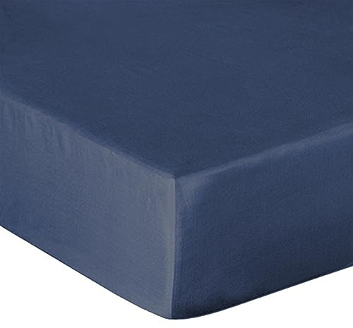 Heckett & Lane Mako Satin Spannbettlaken (Maritim, 180 x 200 cm)