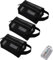 Qosneoun Portable Square Mesh Storage Bag, Portable Mesh Storage Bags, Mesh Cosmetic Pouch, Portable Mesh Zipper Cosmetic Bags Mesh Coin Purse Small (3Pcs-Black)