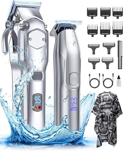 Romanda 2 in 1 Profi Haarschneidemaschine Set, Clipper Haarschneider Herren Pflegesets, Barttrimmer Haartrimmer Bartschneider, Friseur Haarschneidemaschine Profi