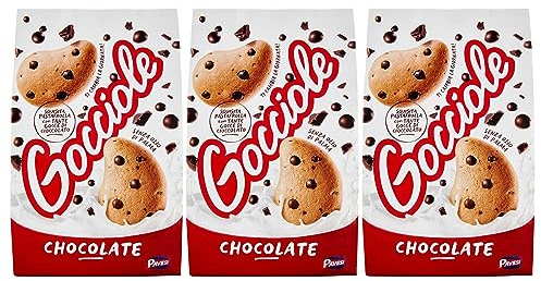 PAVESI Gocciole Chocolate - Kekse mit Schokoladenstückchen 500g (Gocciole, x3)