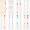 Hoiny 465 Pcs Sticky Index Tabs, 5 Types Writable Book Tabs Labels, Double Sided Annotation Tabs Labels, Self-Adhesive Page Markers Tabs, Multicolor Sticky Tabs for Notebook File Folder Classify