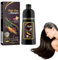 Dyceittdia Haarfärbeshampoo, 500ml Shampoo für gefärbtes Haar, Glättendes Shampoo, Hair Dye Shampoo 3-in-1, Reinigendes & reparierendes Shampoo, Braun, Magic Hair Shampoo