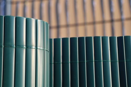 Canisse PVC en Rouleau de 3m pour clôture ou Balcon (1m80, Vert RAL 6028)
