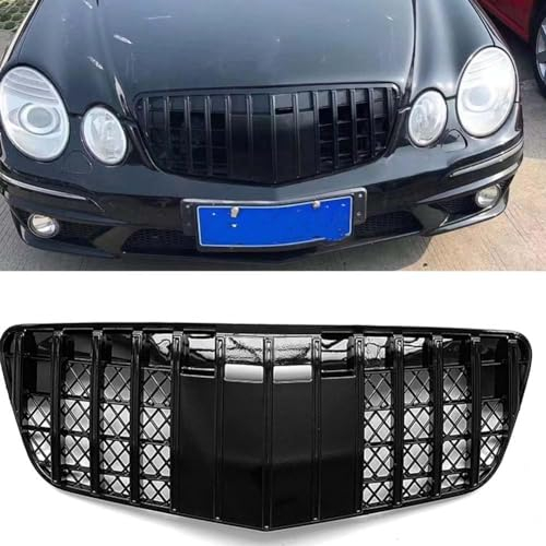 Auto Kühler Front Grill Kühlergrill,für Mer-cedes Benz W211 E Class 2007 2008 2009,Vorne Kapuze Kühlergrill Sport Stil Auto Kühlergrill,Zubehör für Außenmodifikationen,A