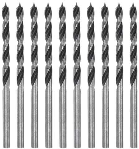 sourcing map 10 Piezas de Brocas de Centrar de 3 mm para Corte Preciso en Maderas