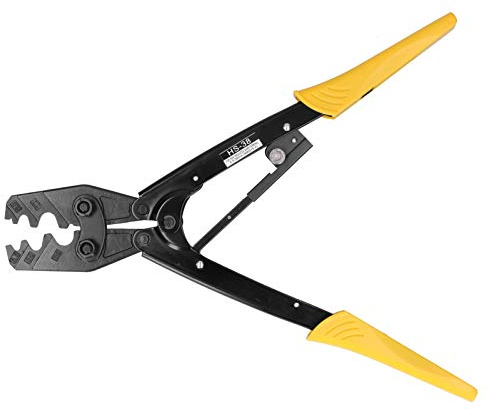 BORDSTRACT Ratschen-Kabelschuh-Crimpzange HS-38, 5,5-38 Mm² | Draht-Crimpzange 10-2 AWG, manuelle Werkzeuge, komfortabler Griff, zuverlässiges Werkzeug