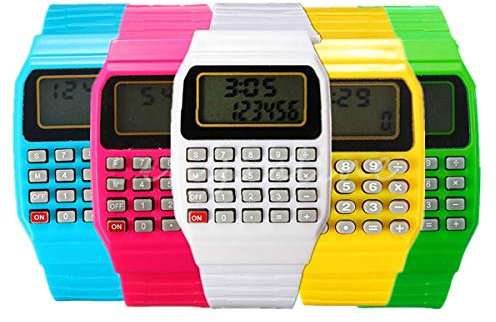 Generico Calcolatrice Orologio 2019 Multiuso Novita' Unisex Uomo Donna Bambino Scuola