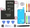 OnlyTech - Batterie de Remplacement pour iPhone 14 Pro - 3200mAh - Kit 12 Outils Professionnels et adhésif écran Inclus