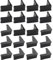 AUXBC 20PCS L Shaped Black Furniture Foot Caps 50mm x 50mm Rubber Caps Angle Iron End Caps, Furniture Angle Pads Bed Steel Frame Racks Shelves Rubber Feet Covers