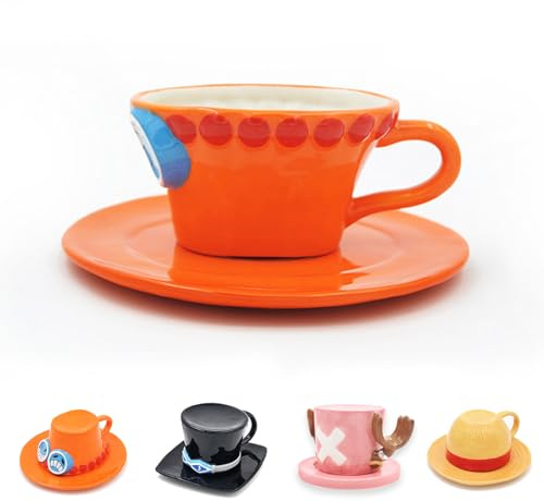 One Piece Mug, One Piece Portgas D. Ace Anime Mug, One Piece Merchandise, Anime Mug Coffee Cup for Home and Office, Anniversary, Birthday, Christmas (Ace)