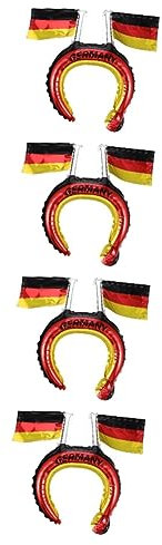 ibasenice 80 Pièces Bandeau Coupe du Monde Bandeaux de Sport pour Filles Ballon Drapeau du Pays Bandeau Sport Headband Sport tête Bandana Bandeaux de fête gonflables Bandeau décoratif