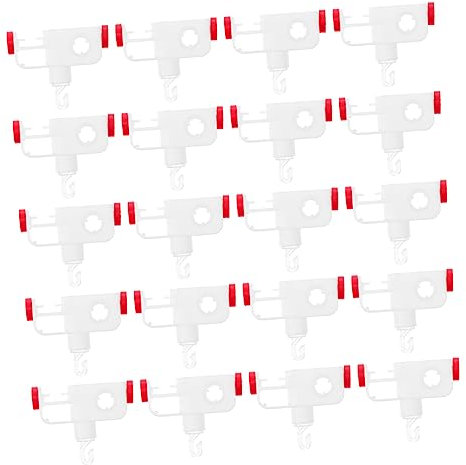 GREENADSCAPE 20stücke Vertikale Jalousien Gleitschienen Mit Kunststoff-rollern Und Vorhangpulley Einfache Für Wohnungen Und Restaurants Passend Für Verschiedene Vorhangdesigns