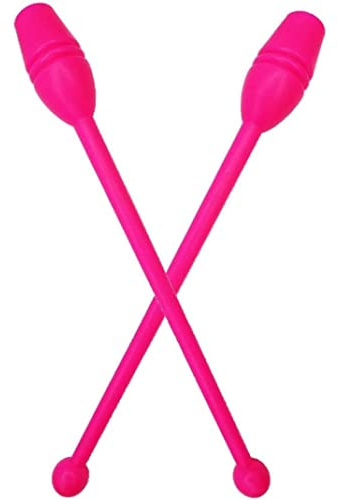Muzrunq Rhythmic Gymnastics Stick 2 Pcs Clubs Gymnastics Training Equipment Tool Multicolor Rhythmic Gymnastics Stick for Children and Adult Fitness Training 13.78 Length