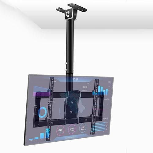 QICBYING Soporte De TV - Soporte De Montaje De Techo Ajustable para TV, Se Adapta Al Soporte De TV De 37-85 Pulgadas, con Soporte para TV De Techo De Carga De 176 Libras, VESA Máx. 600x400 Mm