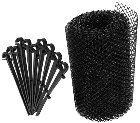 Hemobllo Dachrinnenschutz Laubschutz Dachablaufrohr Dachrinnengitter Kunststoff-dachrinnen-spritzschutz Regenrinnenabdeckungen Verstopfungsschutz