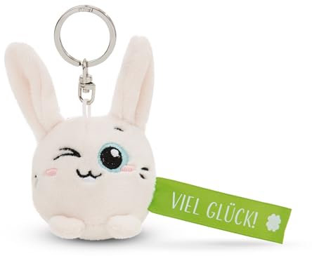NICI Schlüsselanhänger Hase Viel Glück! grün 5cm