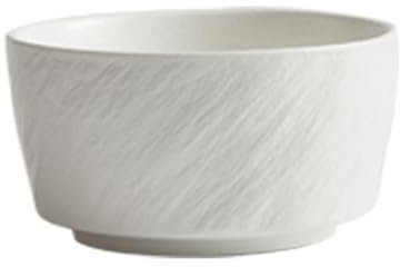 DYHWAC Cuenco de cerámica for Pasta, ensaladera, gres Esmerilado, Fondo, Borde Recto, vajilla