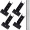 Zilimontt Lot de 4 supports de montage latéraux pour pergola 2 x 4 - Kit de bois pour tonnelle - Connexion rapide et sécurisée des poteaux et poutres en bois