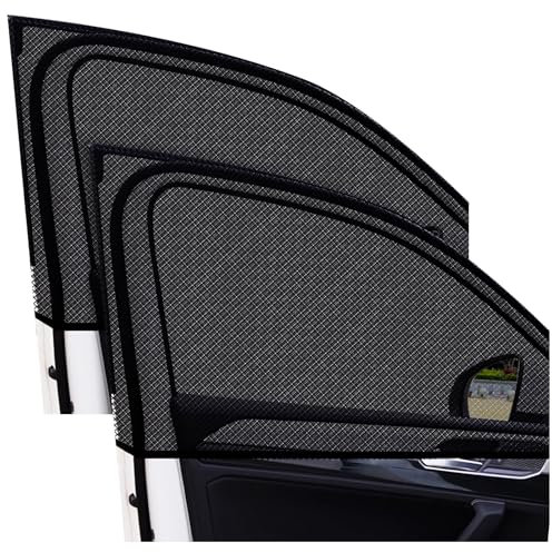 Car Window Shades for Baby,2PCS Car Sun Shade for Baby Kids Adult Pet,High Elastic Sun Shades for Windows,Window Sun Shade Blocking Mosquito Net,Mesh Covers for Block UV Rays&Privacy Protection