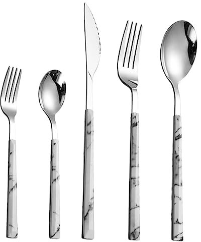 BEBEMOKO 1Set Acciaio Inossidabile Kit Eleganti per Pranzi e Cene Occidentale