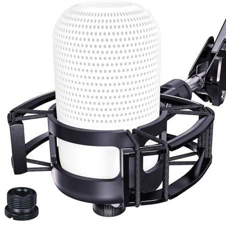 Maßgeschneidert für Razer Seiren Mini Stoßdämpferhalterung, vibrationsdämpfende Aufhängung Elastische Stoßdämpferhalterung Clip-Mikrofonständer Kompatibel mit Razer Seiren Mini Mikrofon