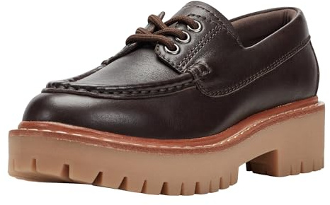 Marc Fisher LTD Women's Nerida Loafer, Dark Brown Leather 200, 9 UK