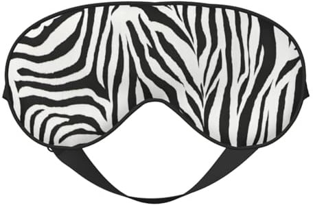 Augenmaske mit Zebra-Druck, atmungsaktiv, für Camping, Meditation, Yoga