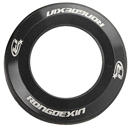CasaNexa Fahrrad-Vorderradgabel, staubdichte Kappe, Fahrradgabelvorbau-Unterlegscheibe, Abstandshalter, MTB, Mountainbike, Upgrade-Teile, Schwarz
