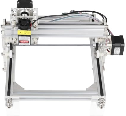 20W MINI DIY Desktop Engraving Machine Picture Logo CNC Printer Working Area 20cm*17cm Wood Router Engraver for Beginners and Pros(20W Laser)