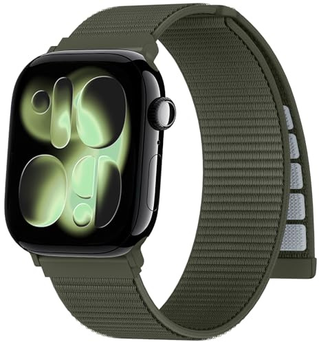 Nylon Armband für Apple Watch Armband 44mm 40mm 42mm 49mm 45mm 46mm 41mm 38 | Jiamus Sport Loop Band für AppleWatch Ultra SE 3 2 1, Leicht Armbänder für iWatch 11 10 9 8 7 6 5 4 3 2 1–Damen Herren