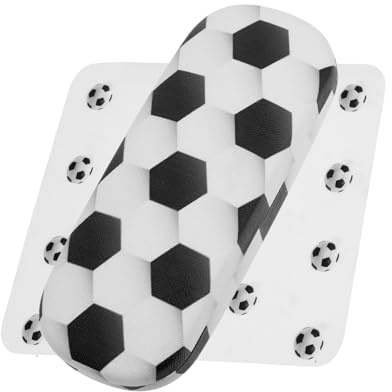 KOMBIUDA Étui rigide portable pour lunettes avec design sportif de football Protection pour étudiants et chiffon de nettoyage Boîte de rangement multifonction pour voyage et école, blanc