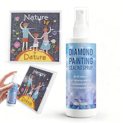 Diamond Painting Versiegelung, Diamond Painting Kleber, 100ml | Garantiert Dauerhaft Einen Festen Halt der Strasssteine auf dem Diamantbild und Bewahrt Deren Strahlenden Glanz für Immer