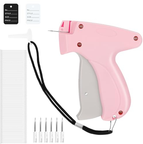 Pistola per Etichettatrice per Tessuti, Macchina per Etichette con 5 Aghi Di Ricambio, 1000 Suture, 200 Etichette Cucitrice Portatile per Tessuti Pistola per Etichette Prezzi, Taglie e Marchi