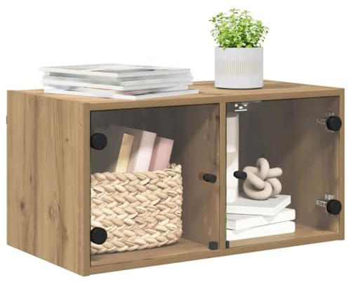 vidaXL Wandschrank 68 x 37 x 35 cm Holzwerkstoff Artisan-Eiche